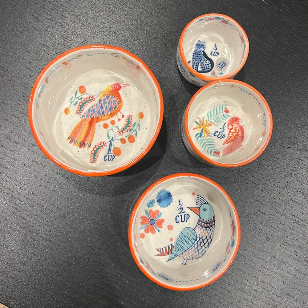 Brand new Anthropologie animal measuring cups